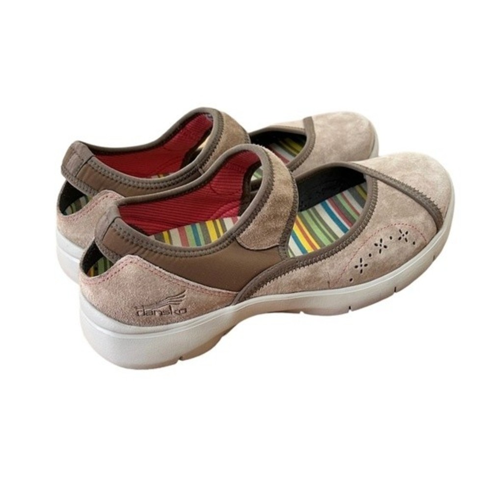 Dansko Emmy Mary Jane Suede Leather Mocha Shoes